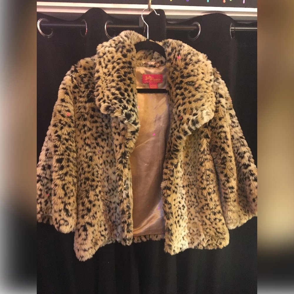 Cropped leopard fur coat, SUPER SOFT!